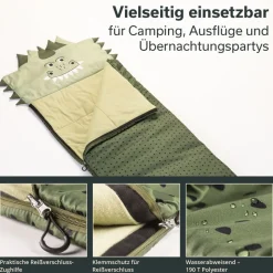 Skandika Soti rechthoekige kinder slaapzak - Dino