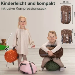 Skandika Soti rechthoekige kinder slaapzak - Leeuw