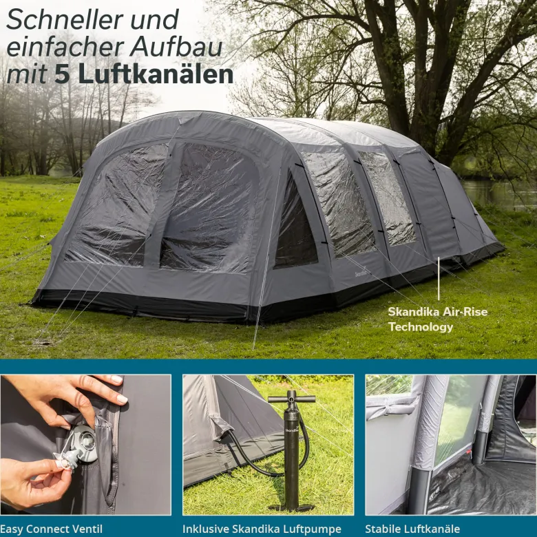 Skandika Timola 6 Air Sleeper Protect XL opblaasbare tent