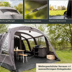 Skandika Timola 6 Air Sleeper Protect XL opblaasbare tent