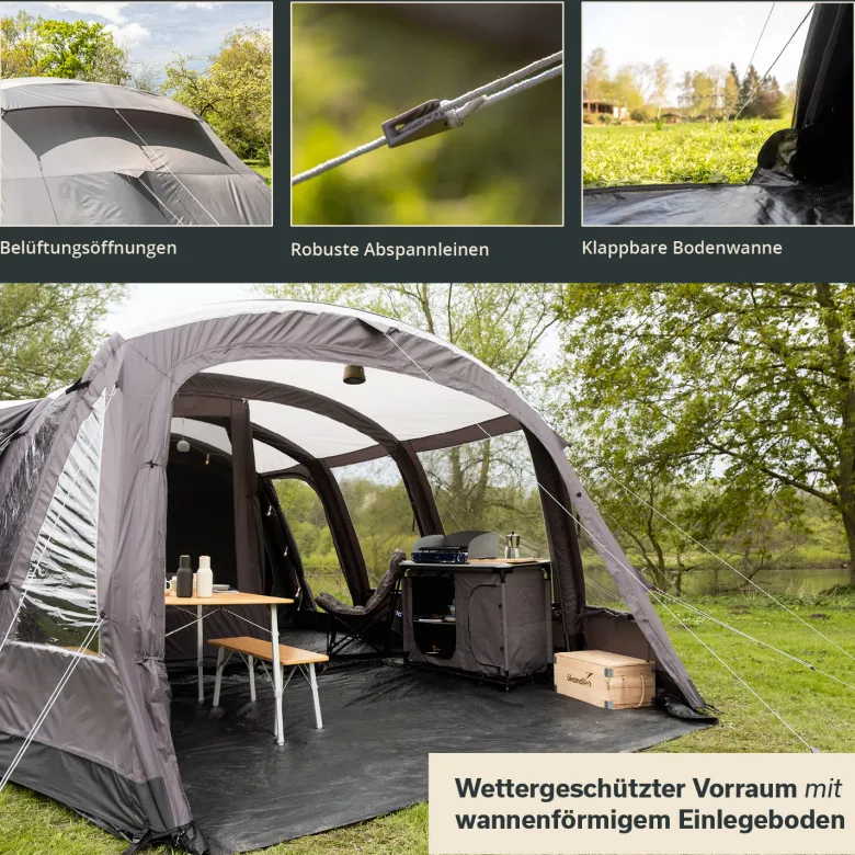 Skandika Timola 6 Air Sleeper Protect XL opblaasbare tent