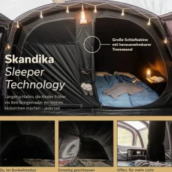 Skandika Timola 6 Air Sleeper Protect XL opblaasbare tent