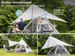 Skandika Tipi Hetta 460 Air Protect Bell tent