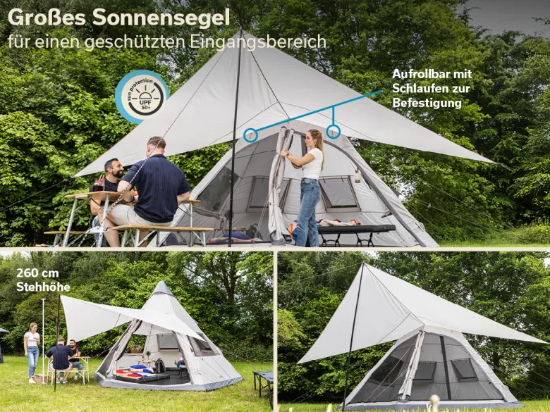 Skandika Tipi Hetta 460 Air Protect Bell tent