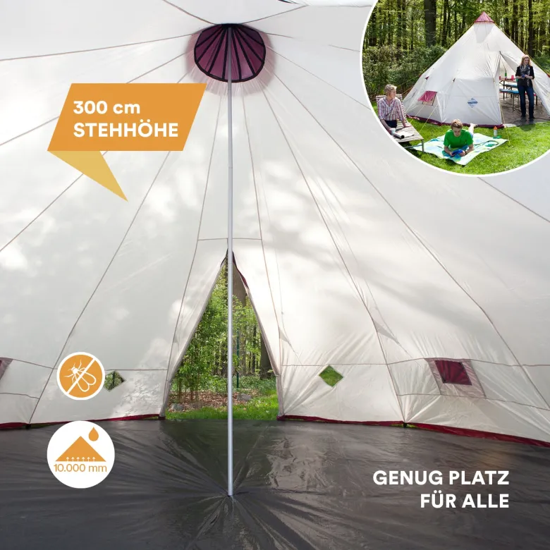 Skandika Tipi Kota 550 Groepstent - Beige