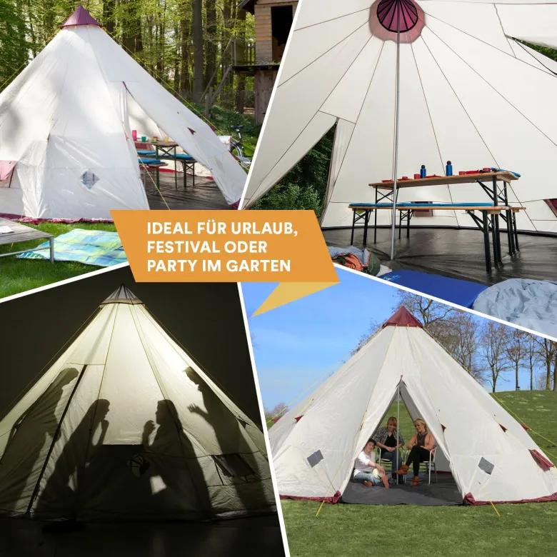Skandika Tipi Kota 550 Groepstent - Beige