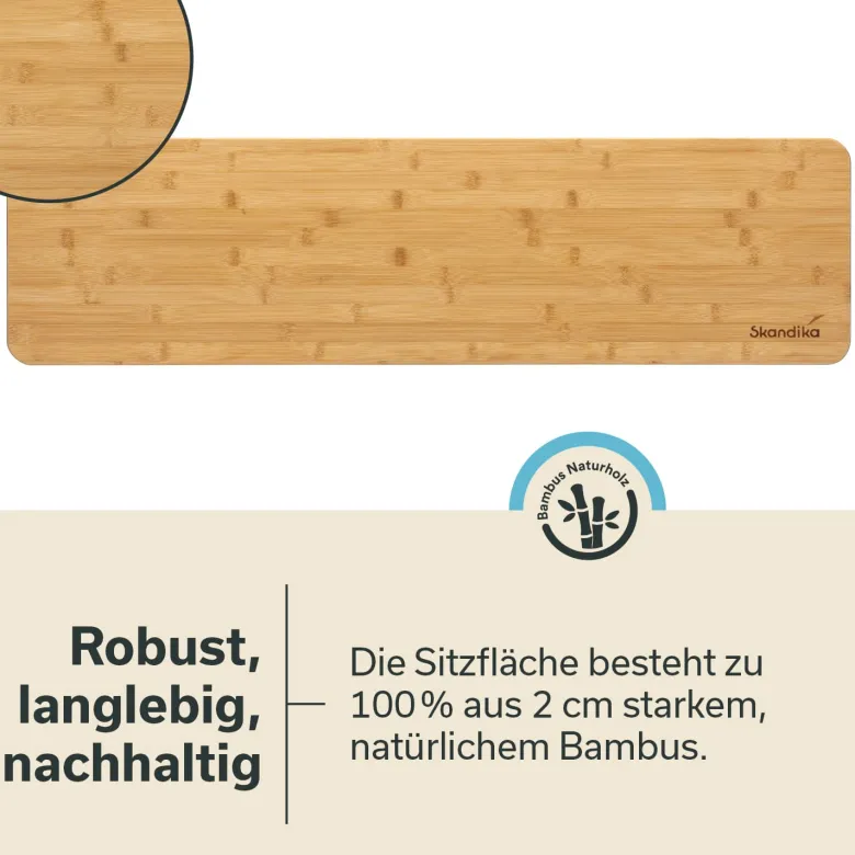 Skandika Tobro Bamboe zitbank - set van 2