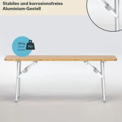 Skandika Tolja bamboe zitbank - Set van 2