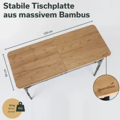 Skandika Tolja campingkast - 120 x 50 cm