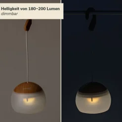 Skandika Tufjord LED hanglamp - Wood
