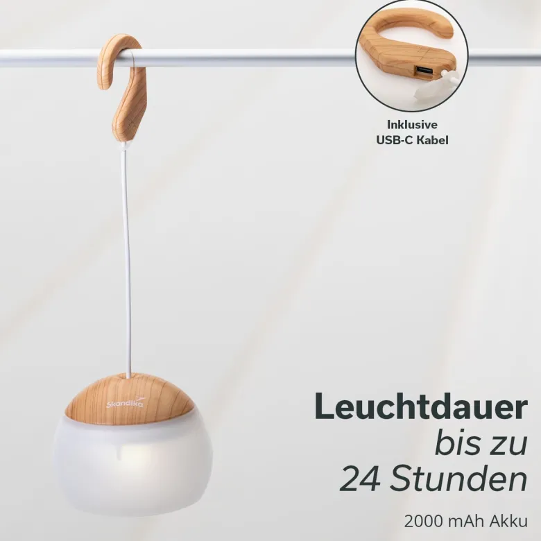 Skandika Tufjord LED hanglamp - Wood