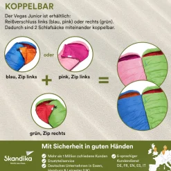 Skandika Vegas Junior blauwe slaapzak