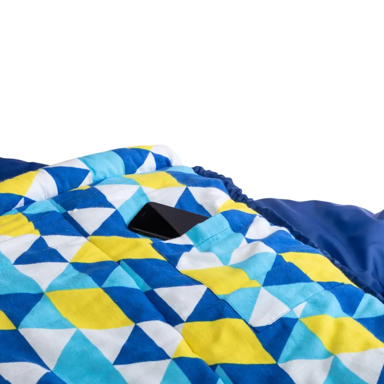 Skandika Vegas XXL Flannel-L blauwe Slaapzak