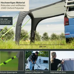 Skandika Vika Air Van 260 busluifel met zijwanden