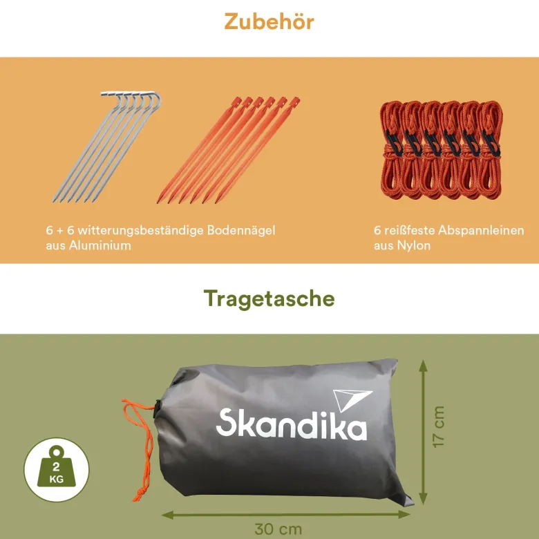 Skandika Zonnescherm XL Schaduwdoek