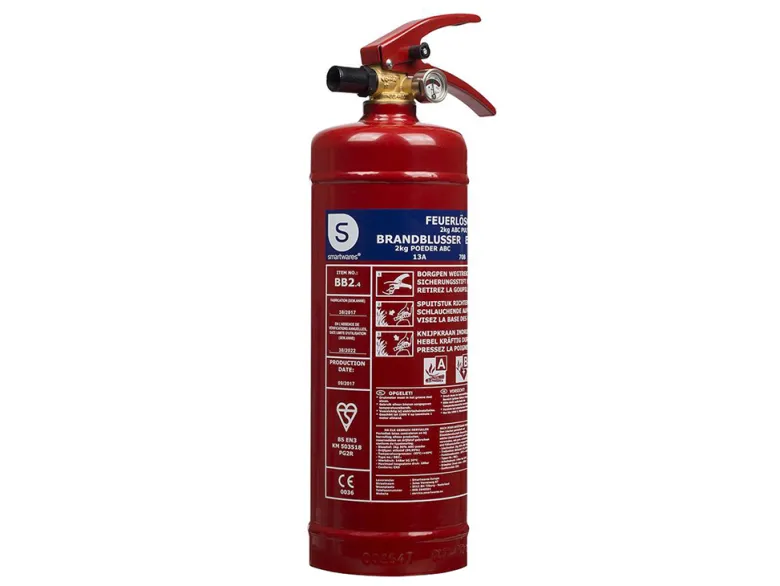 Smartwares 10.014.68 poeder brandblusser - 2 kg