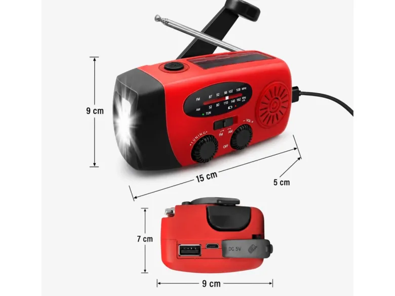 Soundlogic noodradio met zaklamp