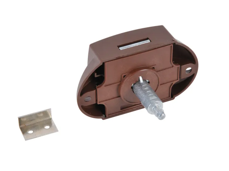 Spanjolet drukknopslot - brown