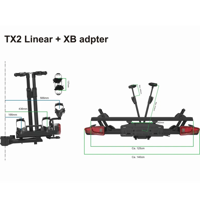 Spinder TX2 fietsendrager