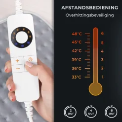 STAUS&BACH Cozysnug 2-persoons elektrisch onderdeken - Grey
