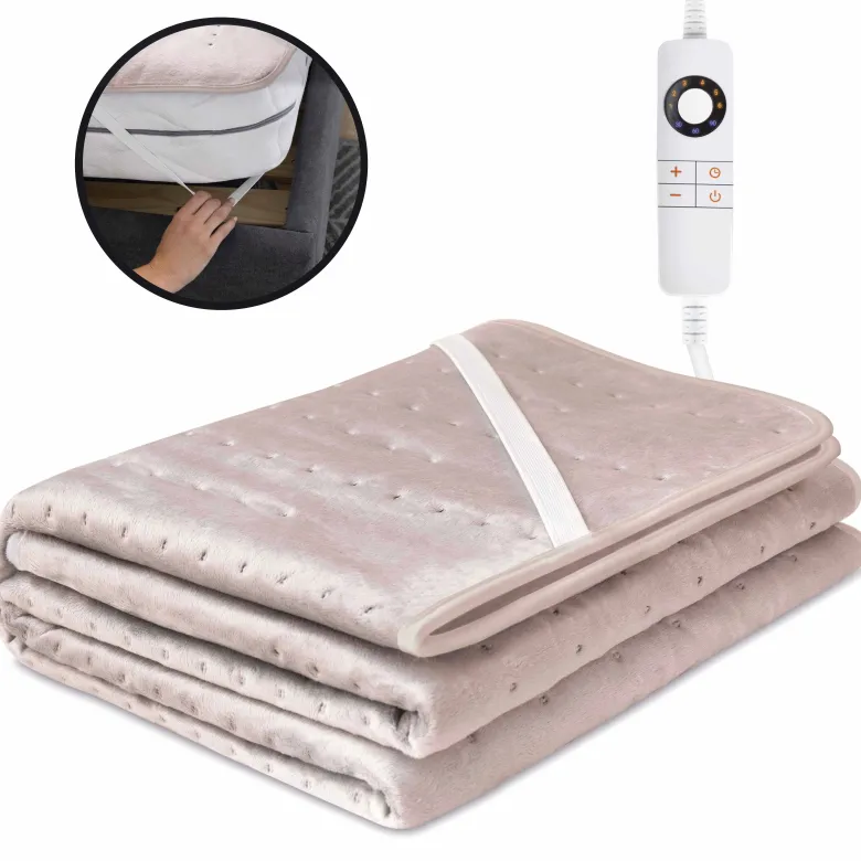 STAUS&BACH Cozysnug 2 persoons elektrisch onderdeken - Dusty Pink