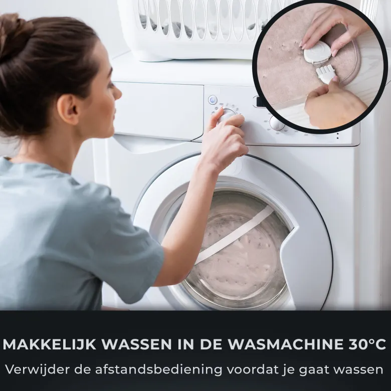 STAUS&BACH Cozysnug 2 persoons elektrisch onderdeken - Dusty Pink