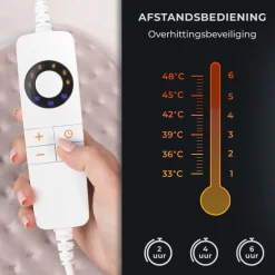 STAUS&BACH Cozysnug 2 persoons elektrisch onderdeken - Dusty Pink