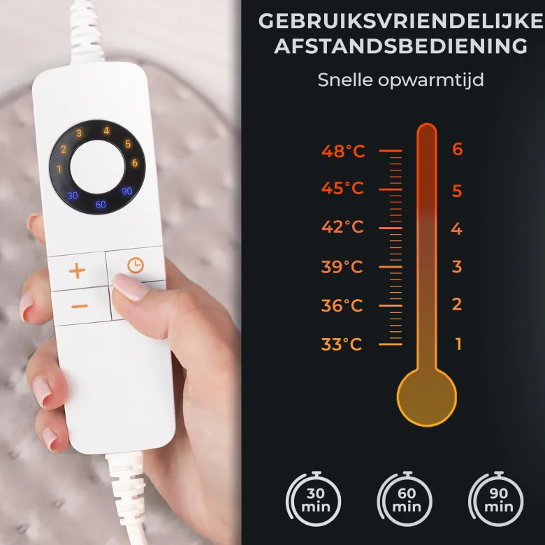STAUS&BACH Heatmat elektrisch warmtekussen - Dusty Pink