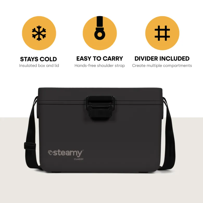 Steamy Classy 12L koelbox - Black