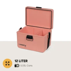 Steamy Classy 12L koelbox - Salmon Pink