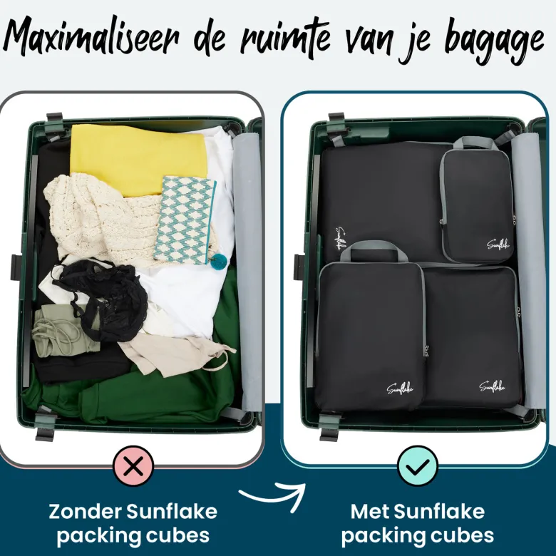 Sunflake 4 Compressie Cubes - Black