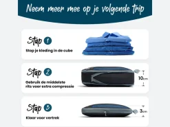 Sunflake Packing Cubes met Compressie Rits - 6 Delig - Mesh