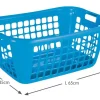 Sunware Basic Grey 65 cm lage wasmand - Set van 2