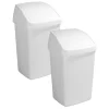 Sunware Delta 50 liter prullenbakken met swingdeksel - White