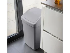 Sunware Delta 50 liter prullenbak met swingdeksel - Set van 2