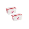Sunware Q-line EHBO doos met inzet 6L rood - Set van 2