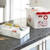 Sunware q - line ehbo doos met inzet 22l set van 2 - rood