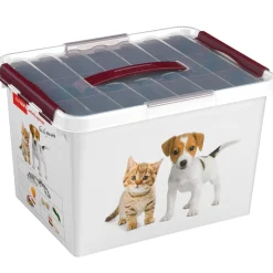 Sunware Q-line 22 liter huisdieren opbergbox met inzet