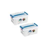 Sunware Q-line 6 liter naaidoos met inzet - Set van 2