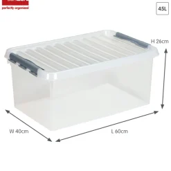 Sunware Q-line 45 liter opbergbox - Metal