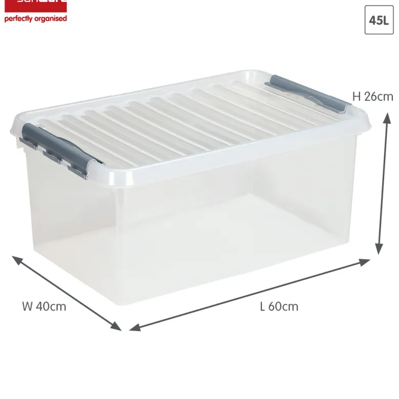 Sunware Q-line 45 liter opbergbox - Metal