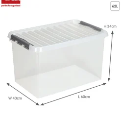 Sunware Q-line 62 liter opbergbox - Metal