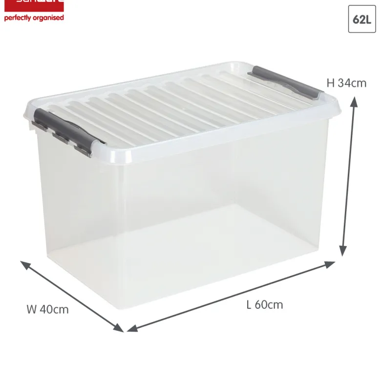 Sunware Q-line 62 liter opbergbox - Metal