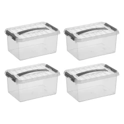 Sunware Q-line 6 liter set van 4 opbergboxen