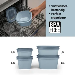 Sunware Sigma home 3-delige vershoudbakjes set - Blue