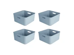 Sunware Sigma home 12,5 Liter Blue cube box - Set van 4