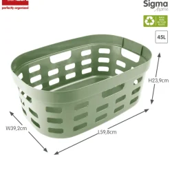 Sunware Sigma home 45 liter set van 2 wasmanden - Green