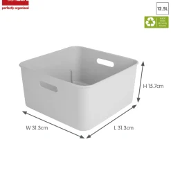 Sunware Sigma home 12,5 liter White cube box - Set van 4