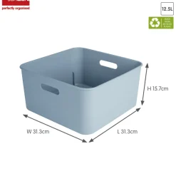 Sunware sigma home set van 3 cube boxen met deksel - blue