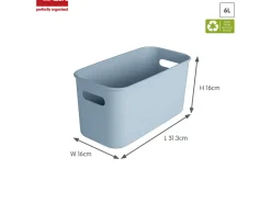 Sunware sigma home set van 3 cube boxen met deksel - blue